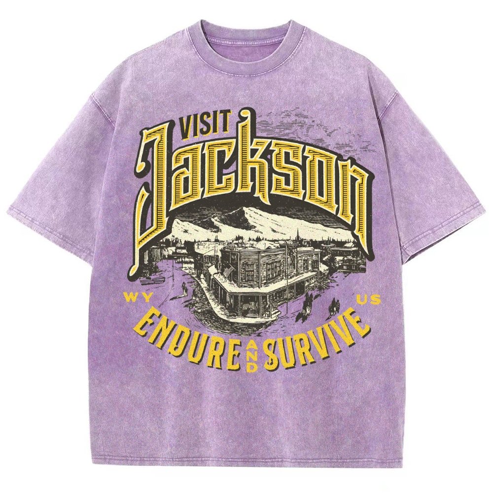 Visit Jackson Vintage Distressed T-shirt