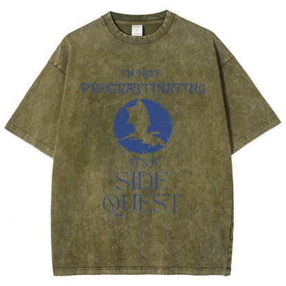 I'm Not Procrastinating It's A Side Quest Vintage Distressed T-shirt