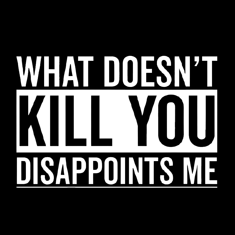What Doesn't Kill You Disappoints Me Geeky T-Shirt