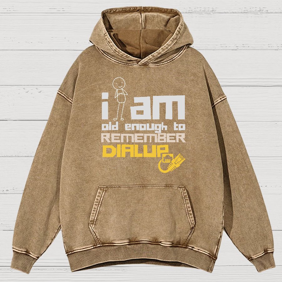 Dialup Internet Retro Vintage Distressed Hoodie
