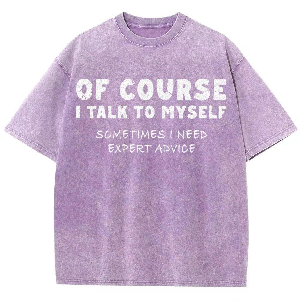 Talk To Myself Vintage Distressed T-shirt