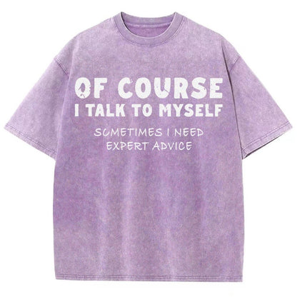 Talk To Myself Vintage Distressed T-shirt
