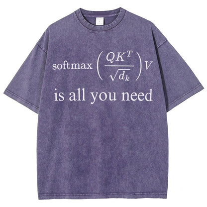 Attention is All You Need Vintage Distressed T-shirt
