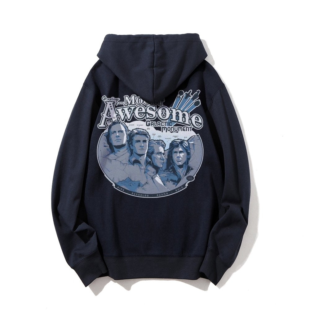 Mt. Awesome Printed Back Unisex Cotton Hoodie