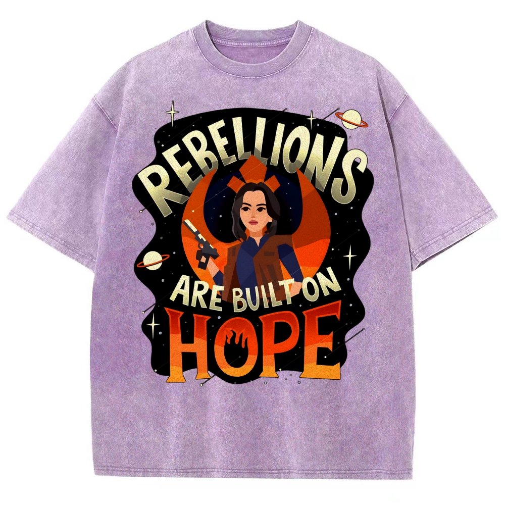 Rebellions Are Built on Hope Vintage Distressed T-shirt