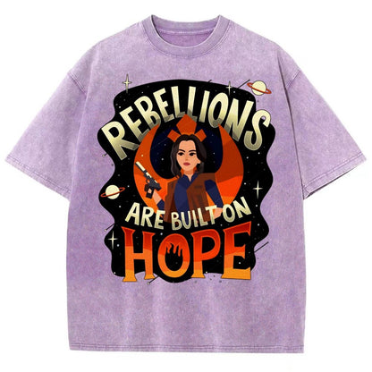 Rebellions Are Built on Hope Vintage Distressed T-shirt