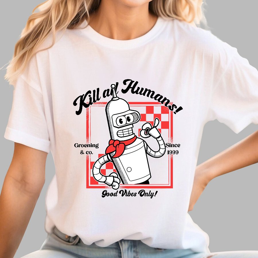 Kill All Humans Geek T-Shirt