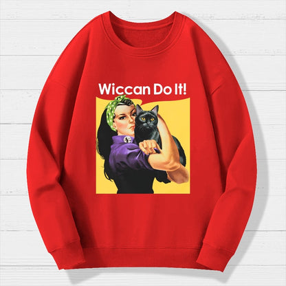 Wiccan Do It Geek Cotton Sweatshirt