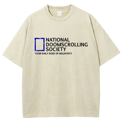 National Doomscrolling Society Vintage Distressed T-shirt