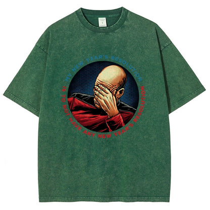 No New Year’s Resolution Vintage Distressed T-shirt