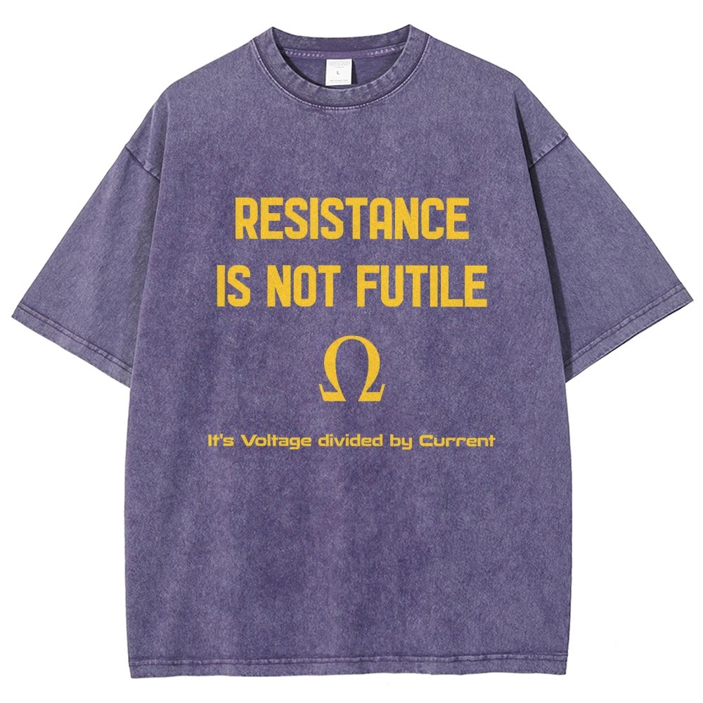 Resistance Is Futile Vintage Distressed T-shirt