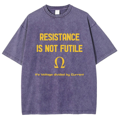 Resistance Is Futile Vintage Distressed T-shirt