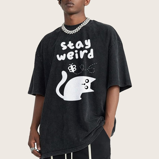 Weird Forever Vintage Distressed T-shirt