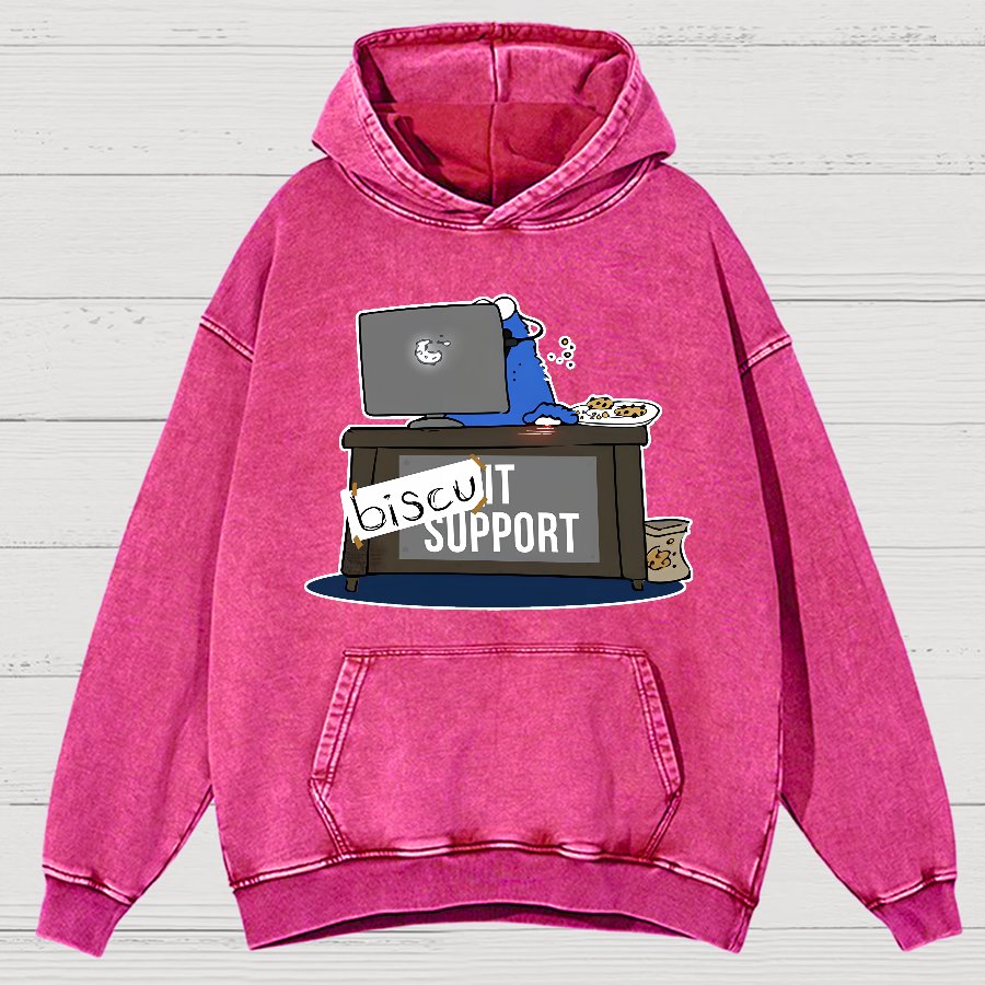 BiscuIT Support Vintage Distressed Hoodie