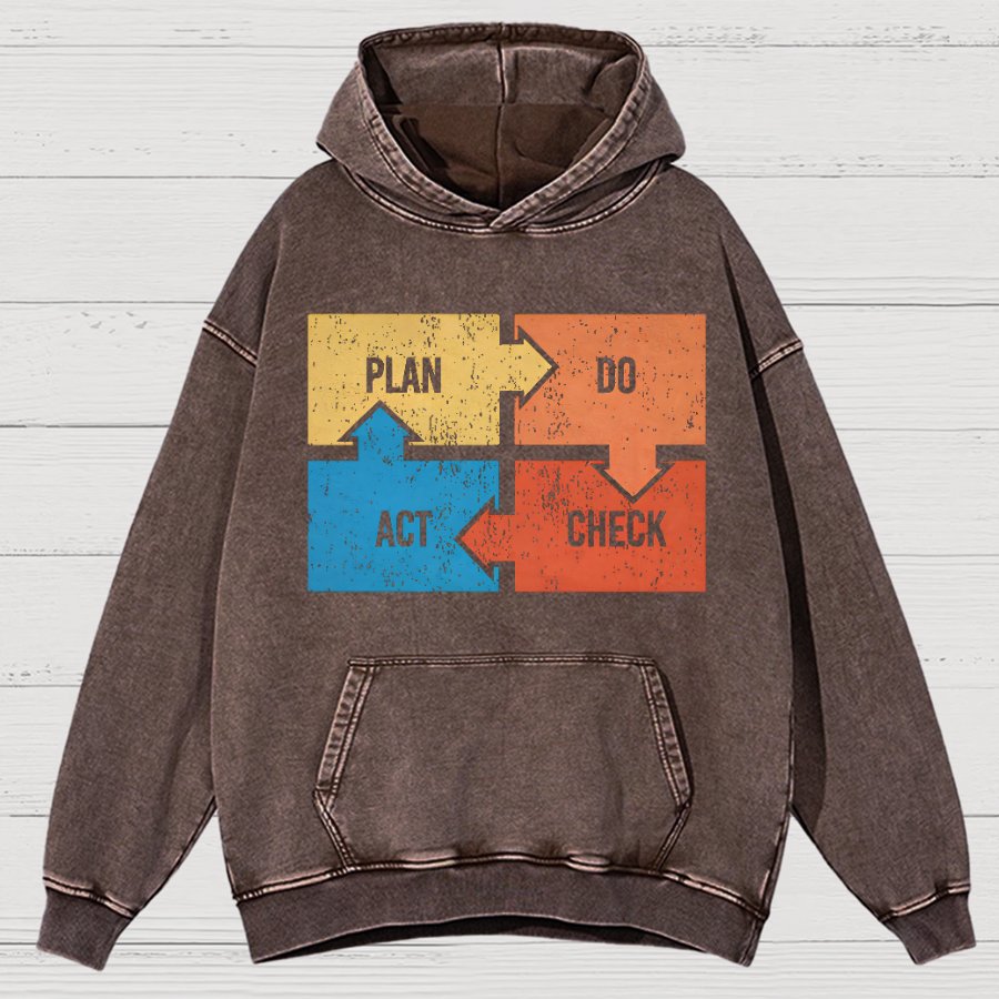 Deming Funny Vintage Distressed Hoodie