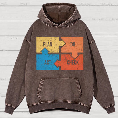 Deming Funny Vintage Distressed Hoodie
