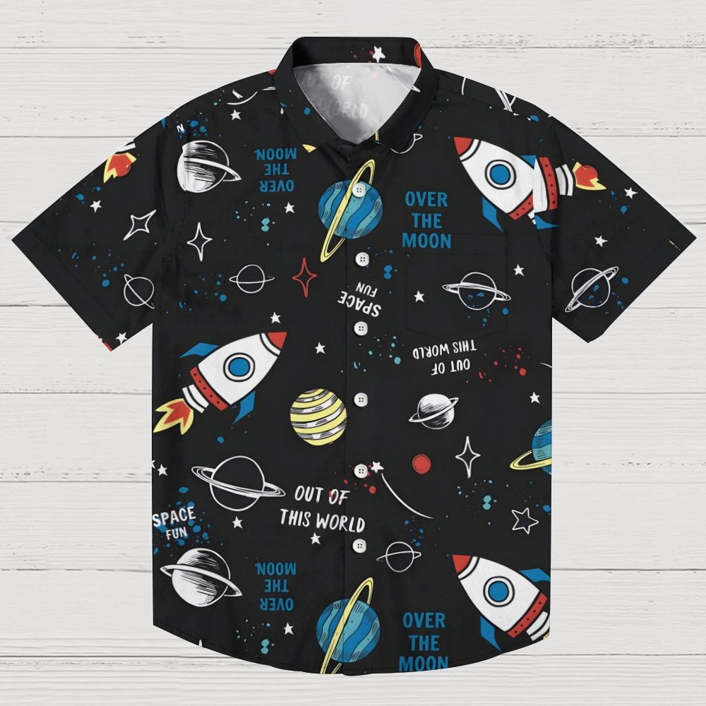 Starry Sky Planet Series Geek Hawaiian Shirt