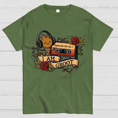 Awesome Mix Tape Tattoo Geek T-Shirt