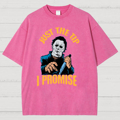 Just the Tip I Promise Halloween Vintage Distressed T-shirt