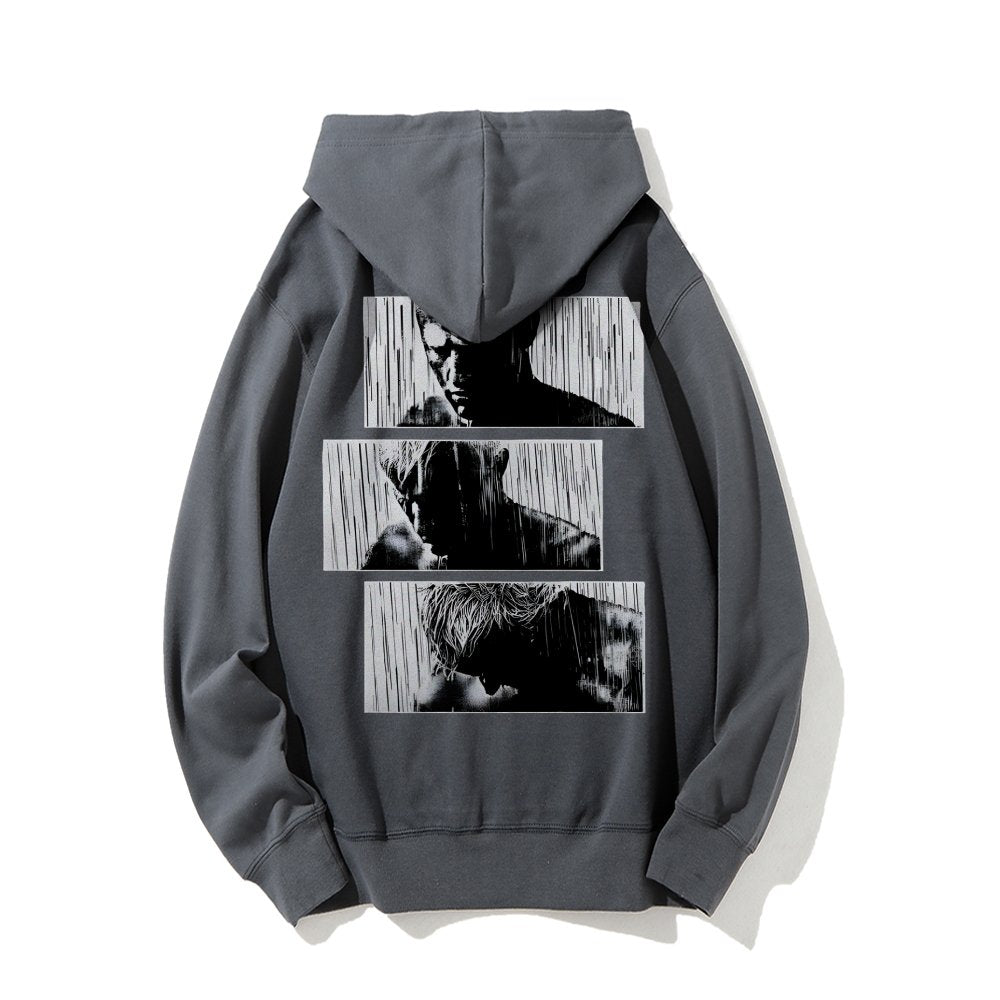 Tears In Rain Printed Back Unisex Cotton Hoodie