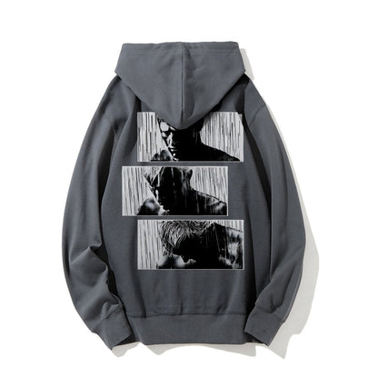 Tears In Rain Printed Back Unisex Cotton Hoodie