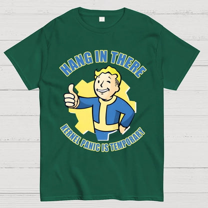 Hang In There-Kernel Panic Is Temporary Geek T-Shirt