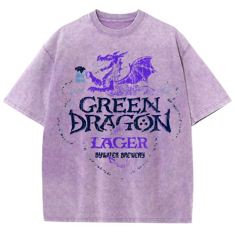 Green Dragon LageVintage Distressed T-shirt