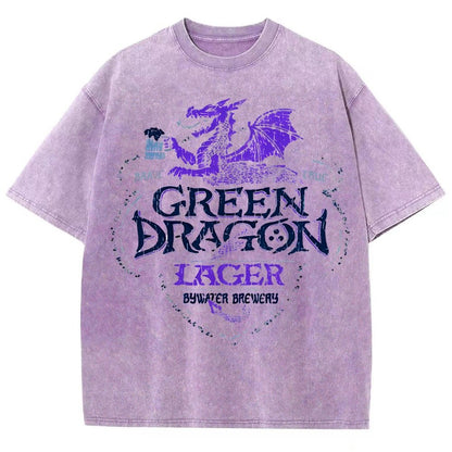 Green Dragon LageVintage Distressed T-shirt