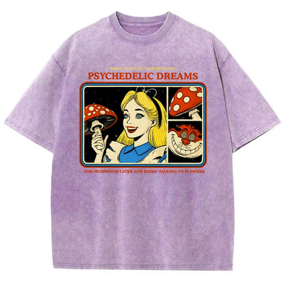 Psychedelic Dreams Vintage Distressed T-shirt