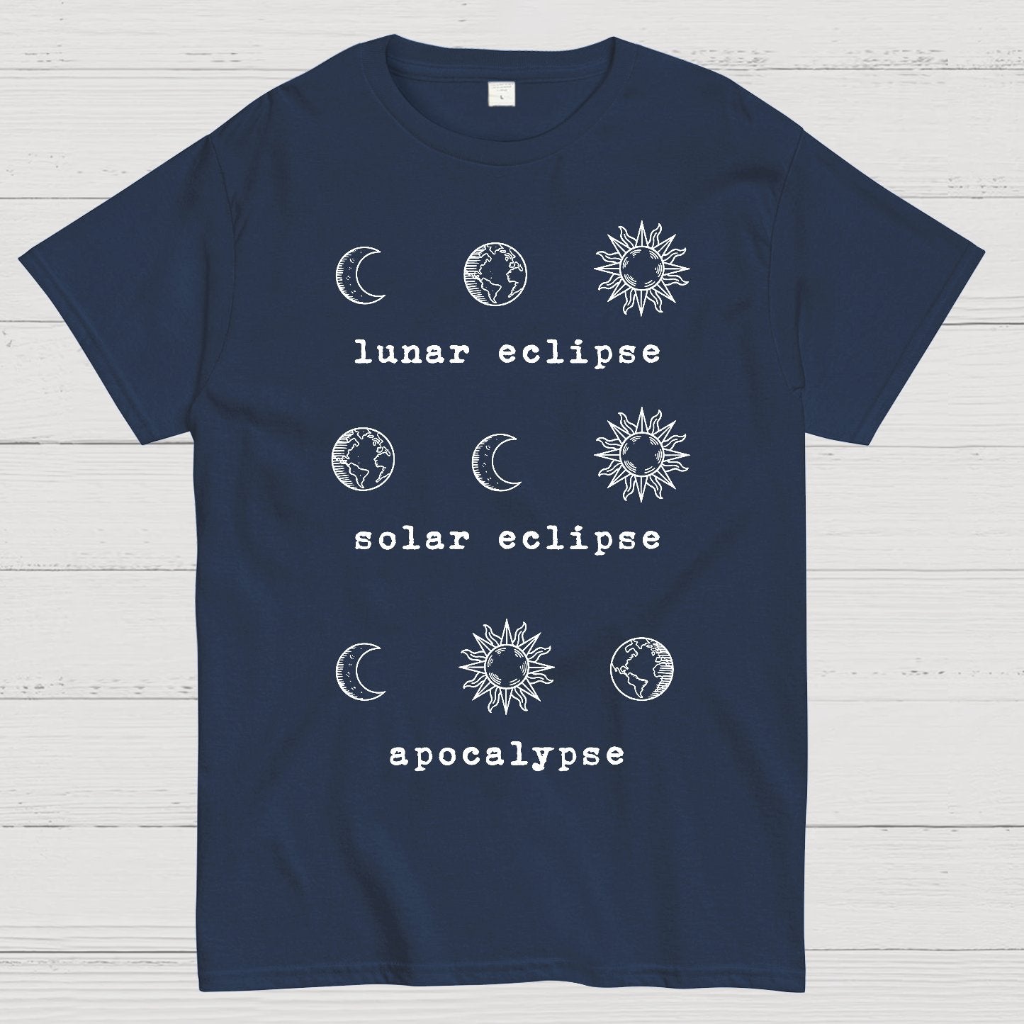 Lunar Eclipse Solar Eclipse Apocalypse Geek T-Shirt