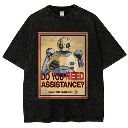Do You Need Assistance Vintage Distressed T-shirt