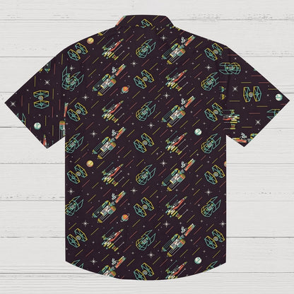 Space spaceship Geek Hawaiian Shirt