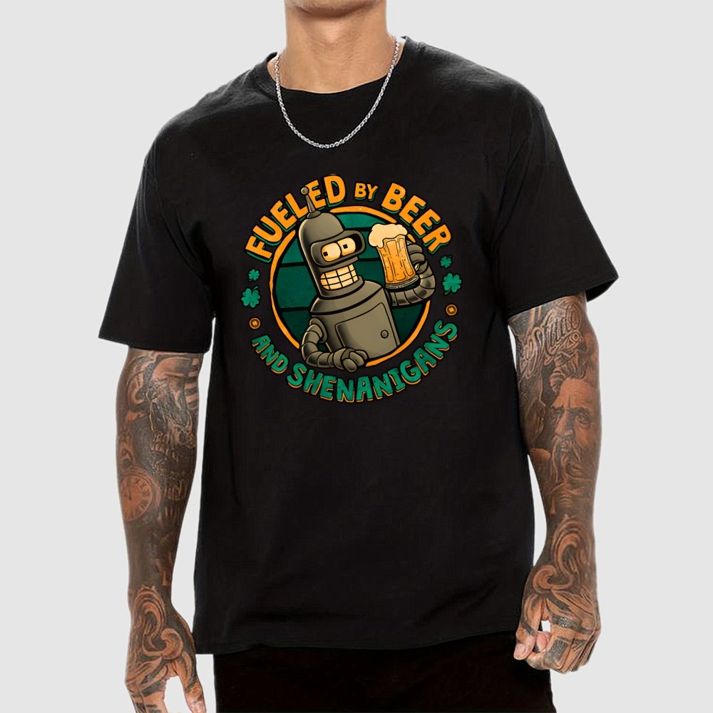 Fueled By Beer Geek T-Shirt