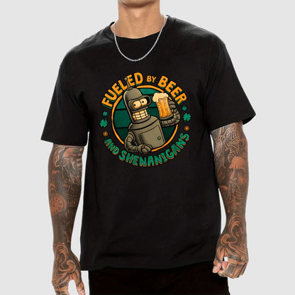 Fueled By Beer Geek T-Shirt