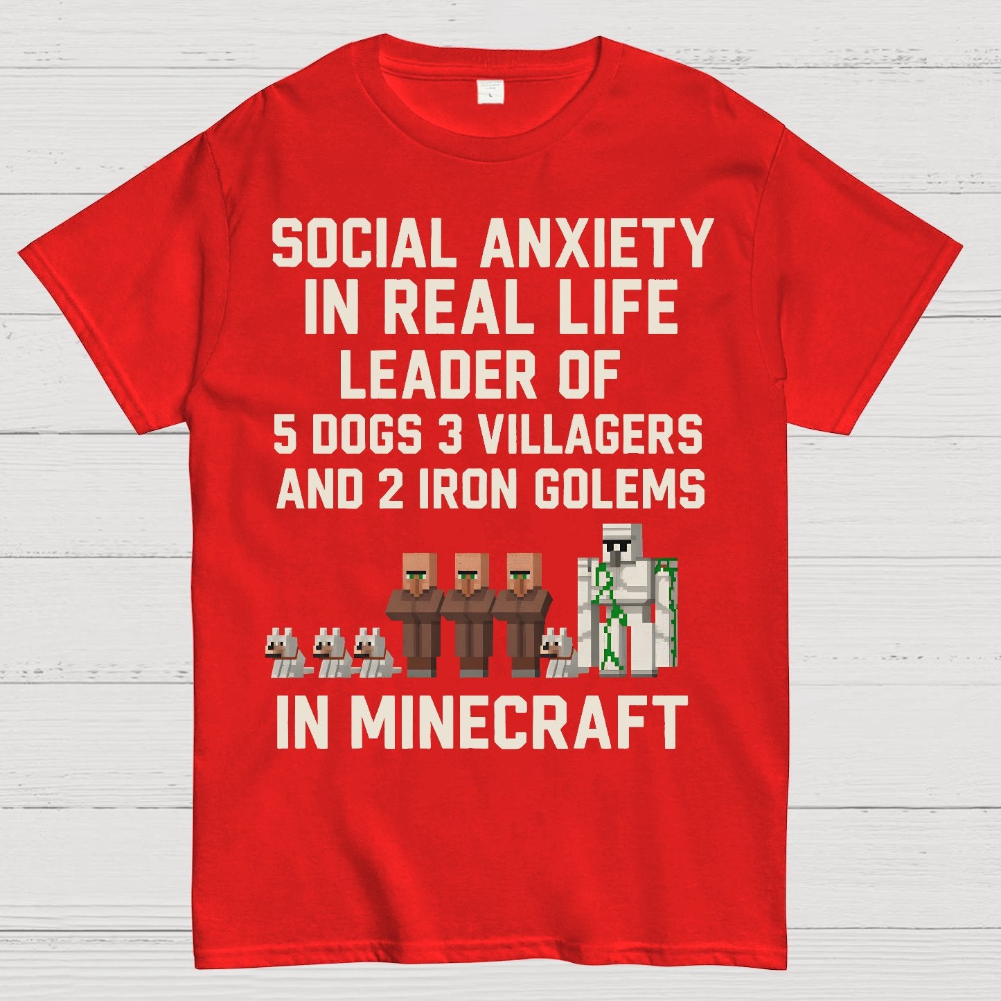 Social Fear In Reality, leader In Game Geek T-Shirt