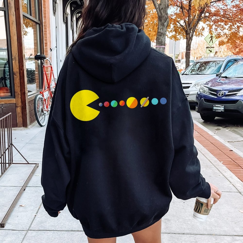 Mister Universe Printed Back Unisex Cotton Hoodie