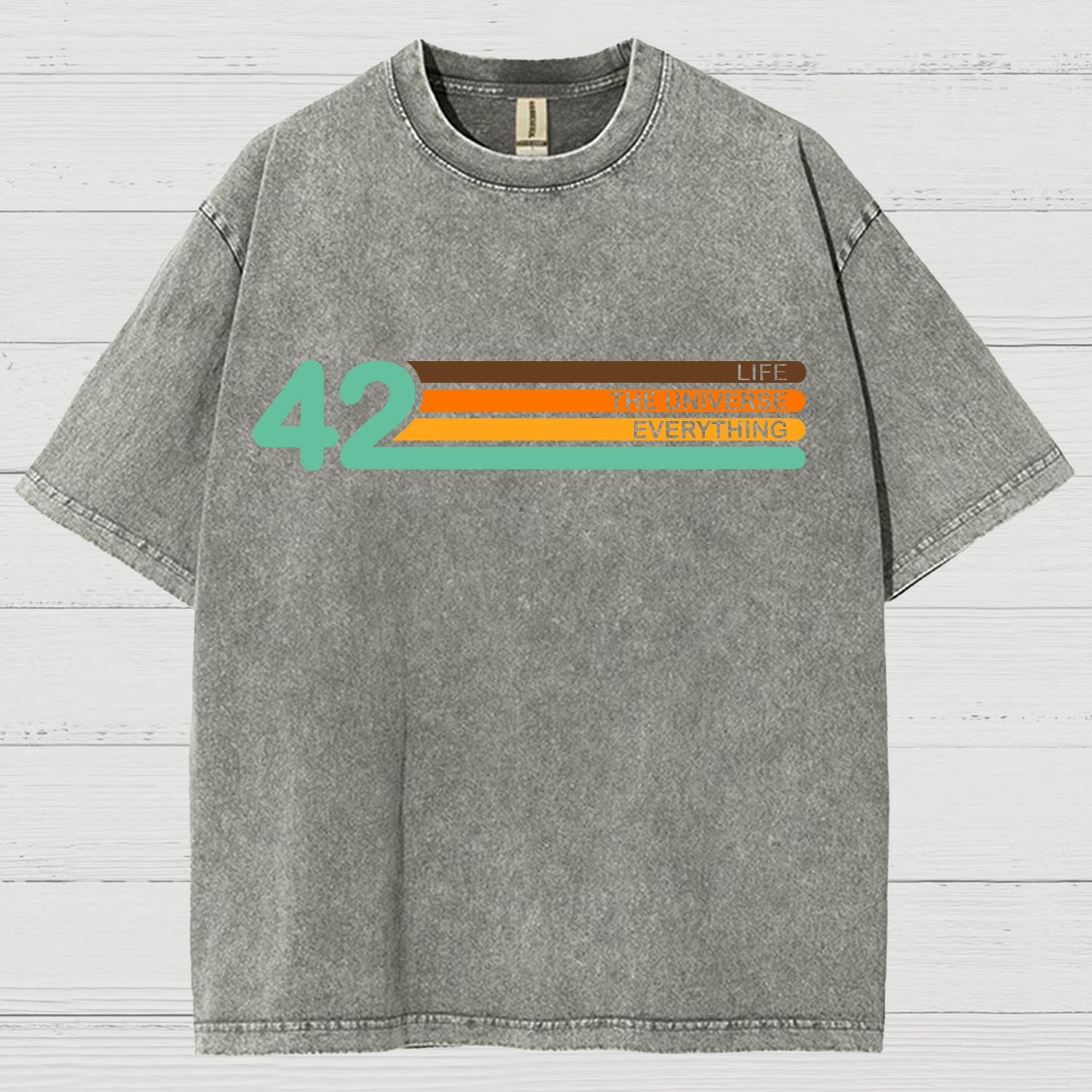 42  Life The Universe And Everything Vintage Distressed T-shirt