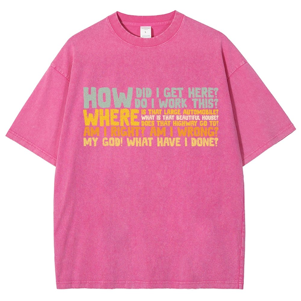 How Did I Get Here Vintage Distressed T-shirt