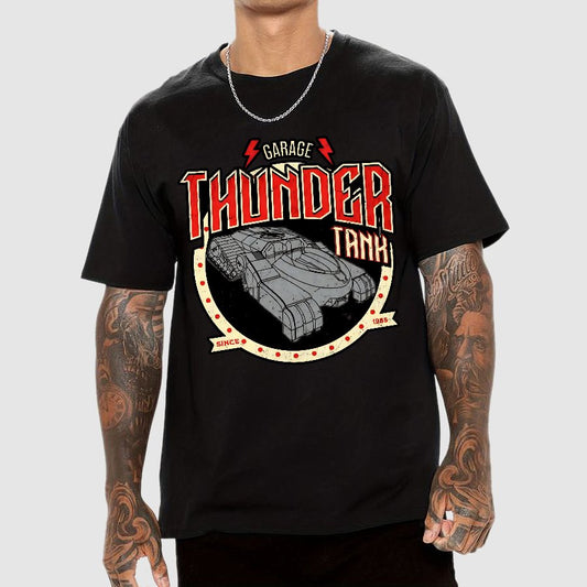 Thunder Tank Garage Buy Now Geek T-Shirt