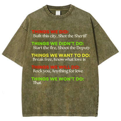 Things We Did... Vintage Distressed T-shirt