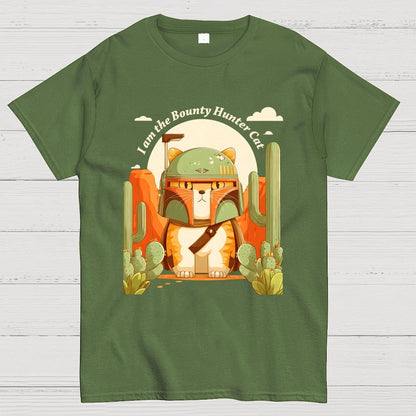 Boba-like Cat Bounty Hunter Geek T-Shirt