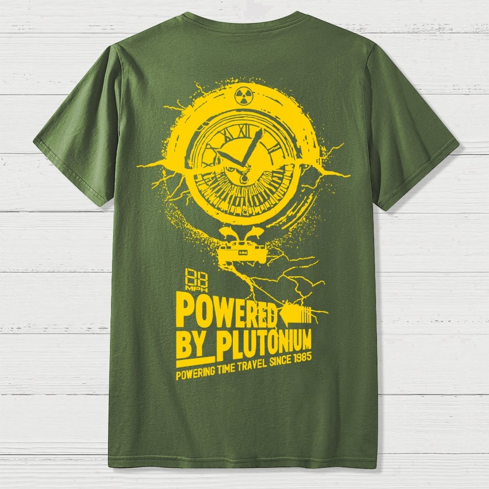 Plutonium Power Front And Back Printing Geek T-Shirt