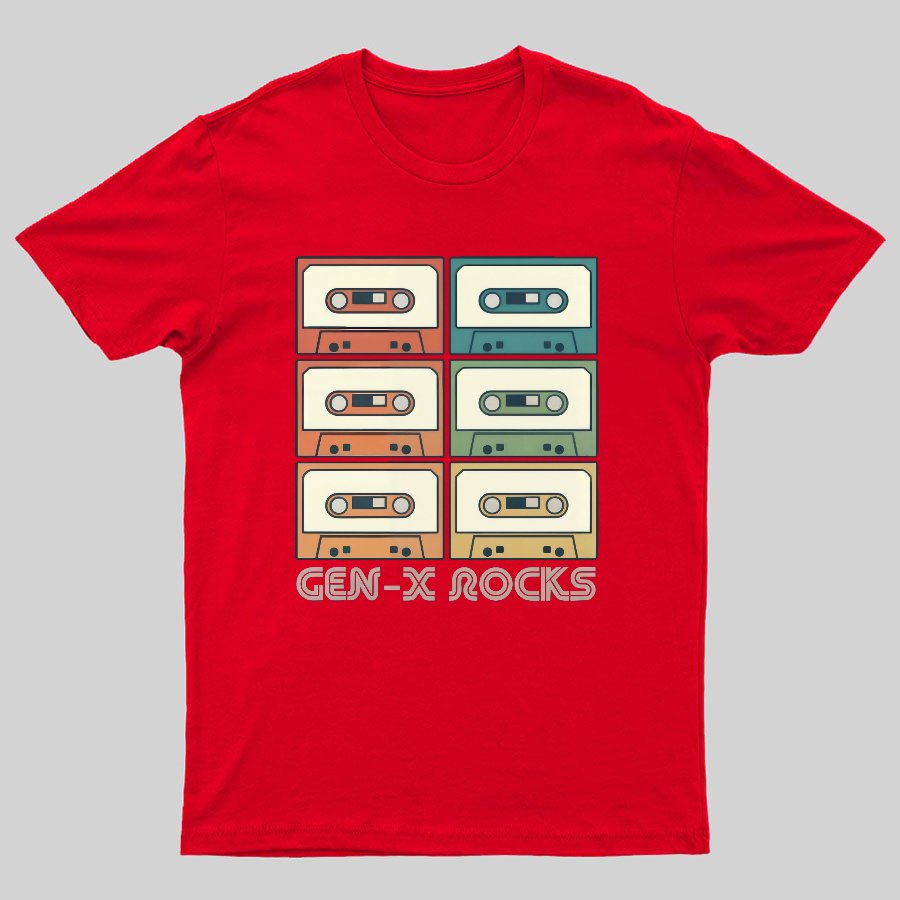 Retro Generation X - Gen X Raised On Hose Water And Neglect Geeky T-Shirt
