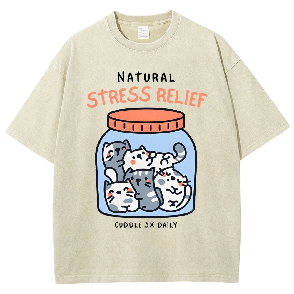 Natural Stress Relief Vintage Distressed T-shirt