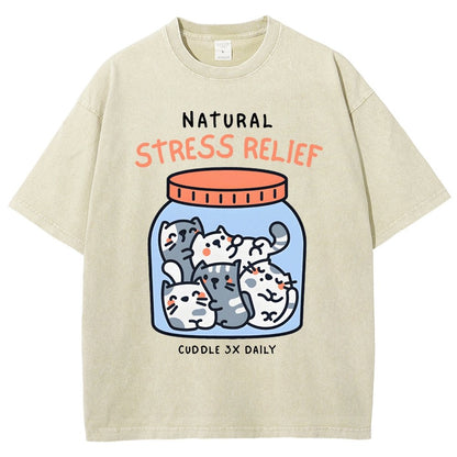Natural Stress Relief Vintage Distressed T-shirt