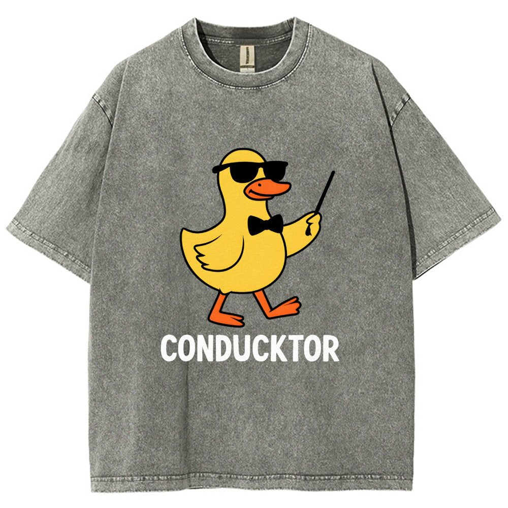 Conducktor Vintage Distressed T-shirt