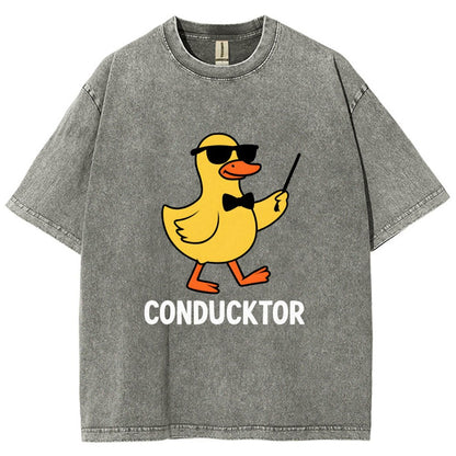 Conducktor Vintage Distressed T-shirt