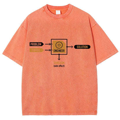 Funny ENGINEER Vintage Distressed T-shirt