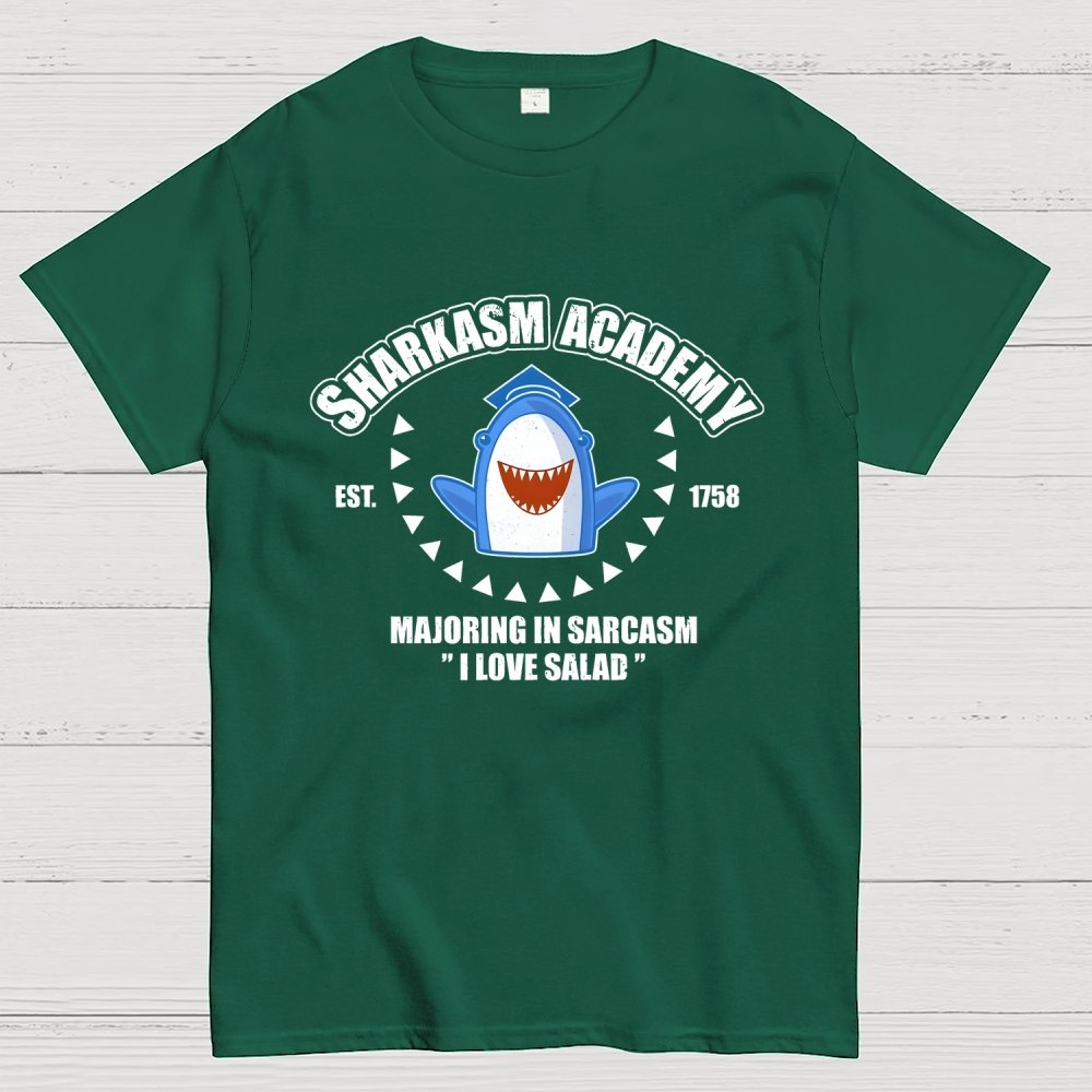 Sharkasm Academy Unisex Geek T-Shirt