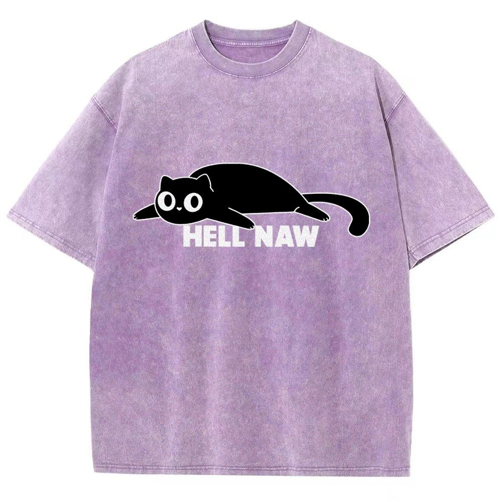 Hell Naw Vintage Distressed T-shirt